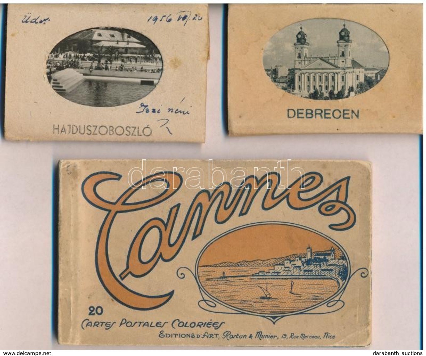 ** 8 Db RÉGI Külföldi és Magyar Képeslapfüzet / 8 Pre-1945 Hungarian And European Postcard Booklets - Sin Clasificación