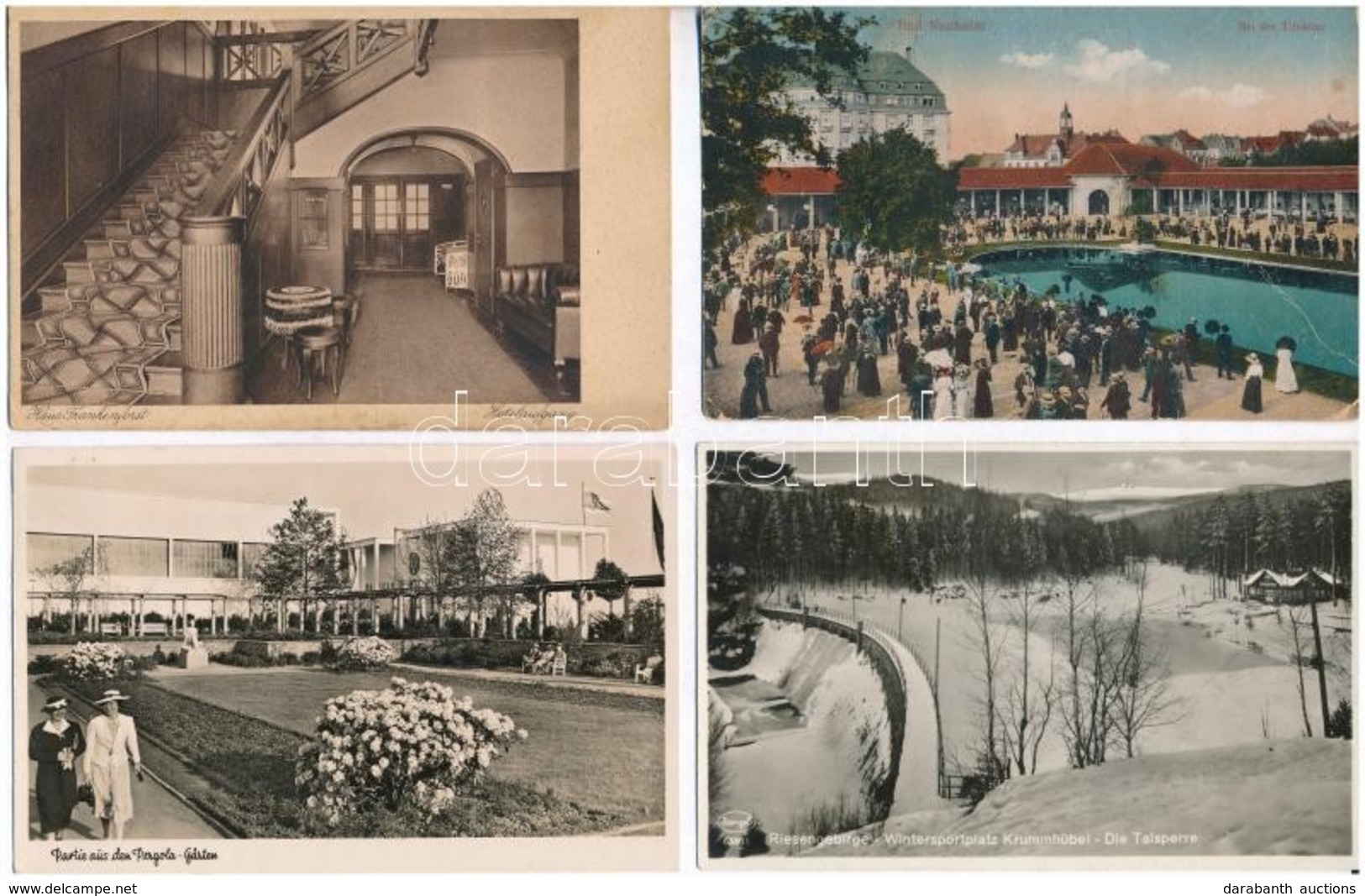 * 18 Db RÉGI Német Városképes Lap / 18 Pre-1945 German Town-view Postcards - Ohne Zuordnung