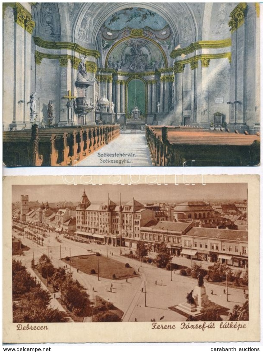 ** * 14 Db RÉGI Magyar Városképes Lap, Vegyes Minőség / 14 Pre-1945 Hungarian Town-view Postcards, Mixed Quality - Unclassified