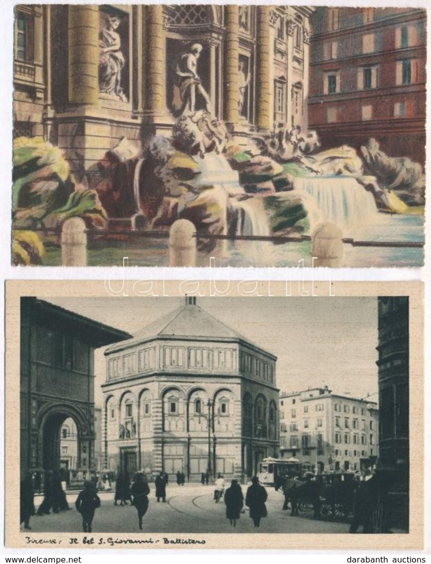 ** * 14 Db RÉGI Olasz Városképes Lap / 14 Pre-1945 Italian Town-view Postcards - Unclassified