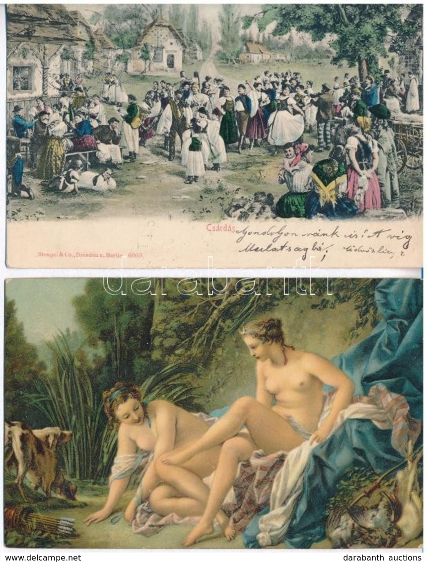 ** * 5 Db RÉGI Motívumlap: Stengel Művészlapok / 5 Pre-1945 Motive Postcards: Stengel Art - Ohne Zuordnung
