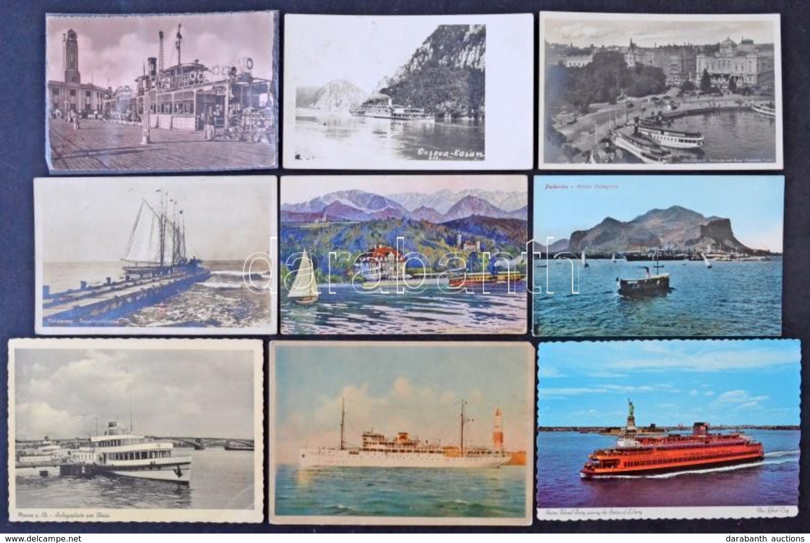 ** * 88 Db Főleg MODERN Motívumlap: Hajók (8 Régi) / 88 Mostly Modern Motive Postcards: Ships (8 Pre-1945) - Ohne Zuordnung