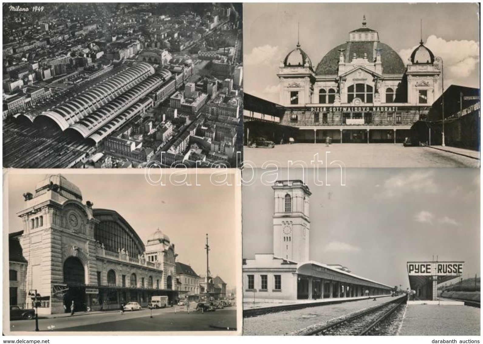 ** * 14 Db MODERN Külföldi Képeslap: Vasútállomások / 14 Modern European Postcards With Railway Stations - Ohne Zuordnung