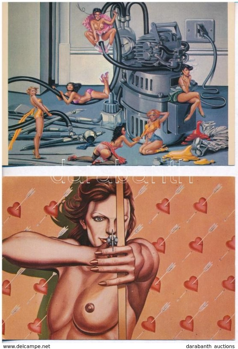 ** 5 Db MODERN Motívumlap: Erotikus, Meztelen Hölgyek / 5 Modern Motive Postcards: Erotic, Nudes - Unclassified