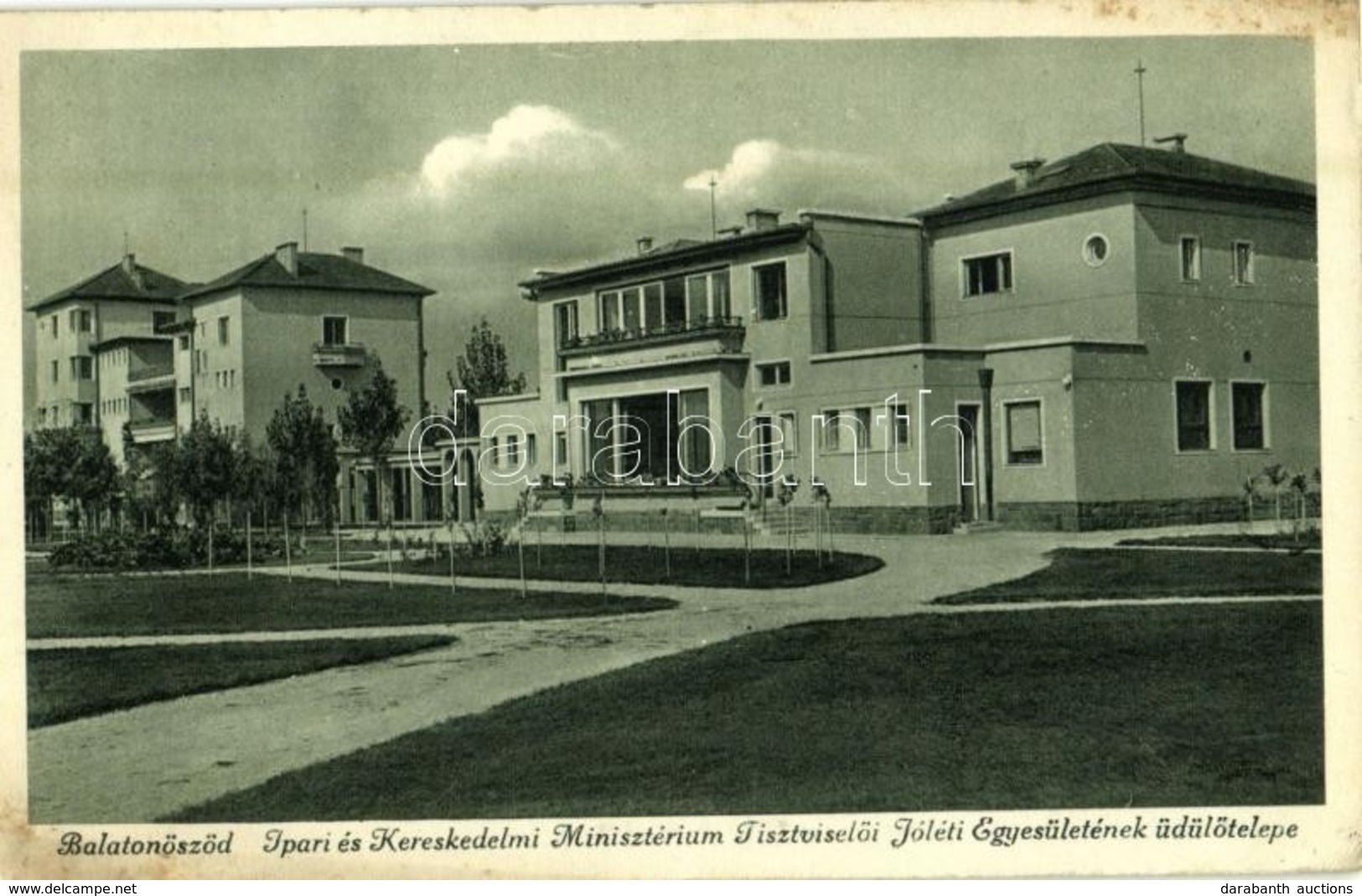 T2/T3 1939 Balatonőszöd, Ipari és Kereskedelmi Minisztérium Tisztviselői Jóléti Egyesületének üdülőtelepe (fl) - Sin Clasificación