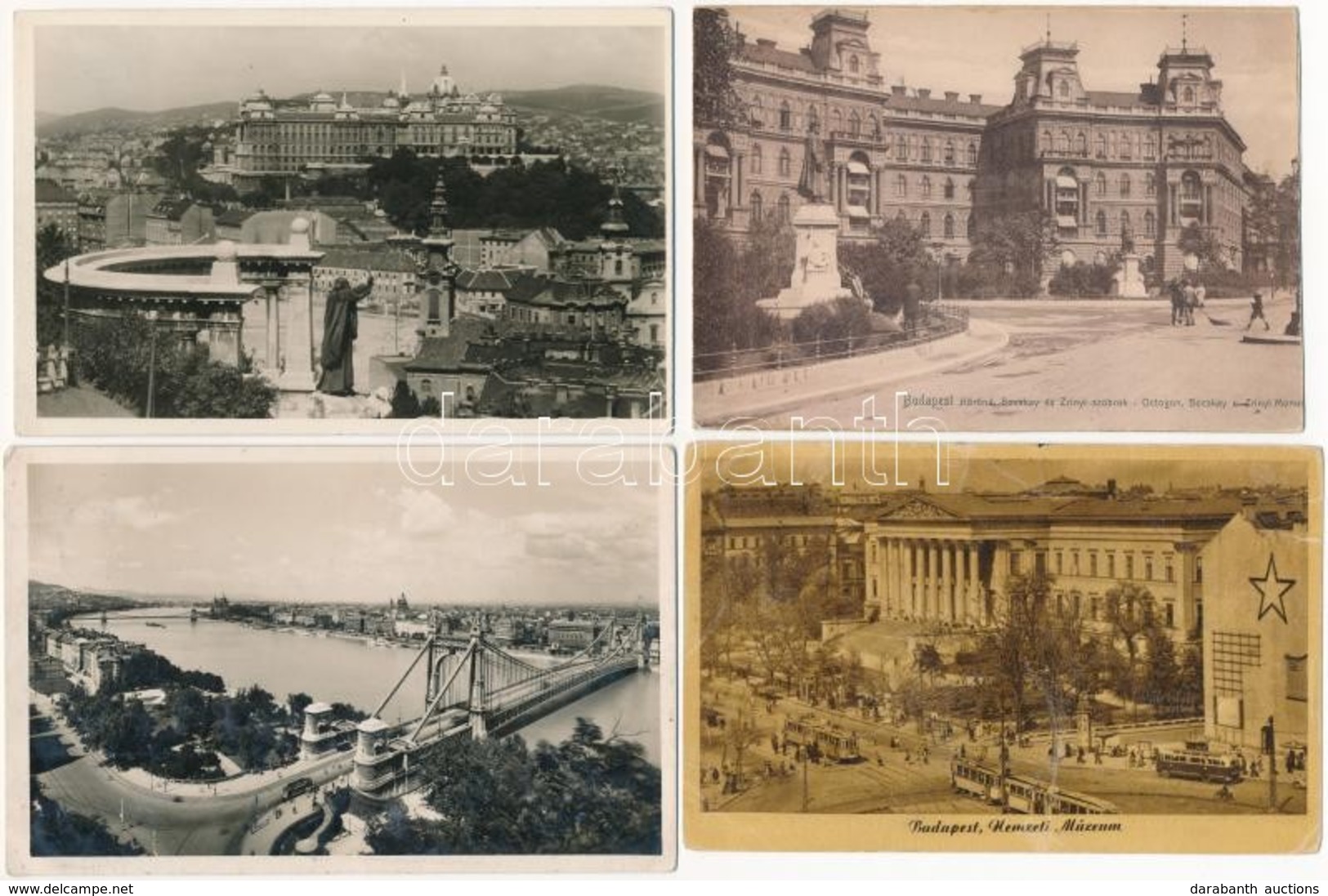 ** * Budapest - 35 Db Főleg Régi Városképes Lap / 35 Mainly Pre-1945 Town-view Postcards - Sin Clasificación