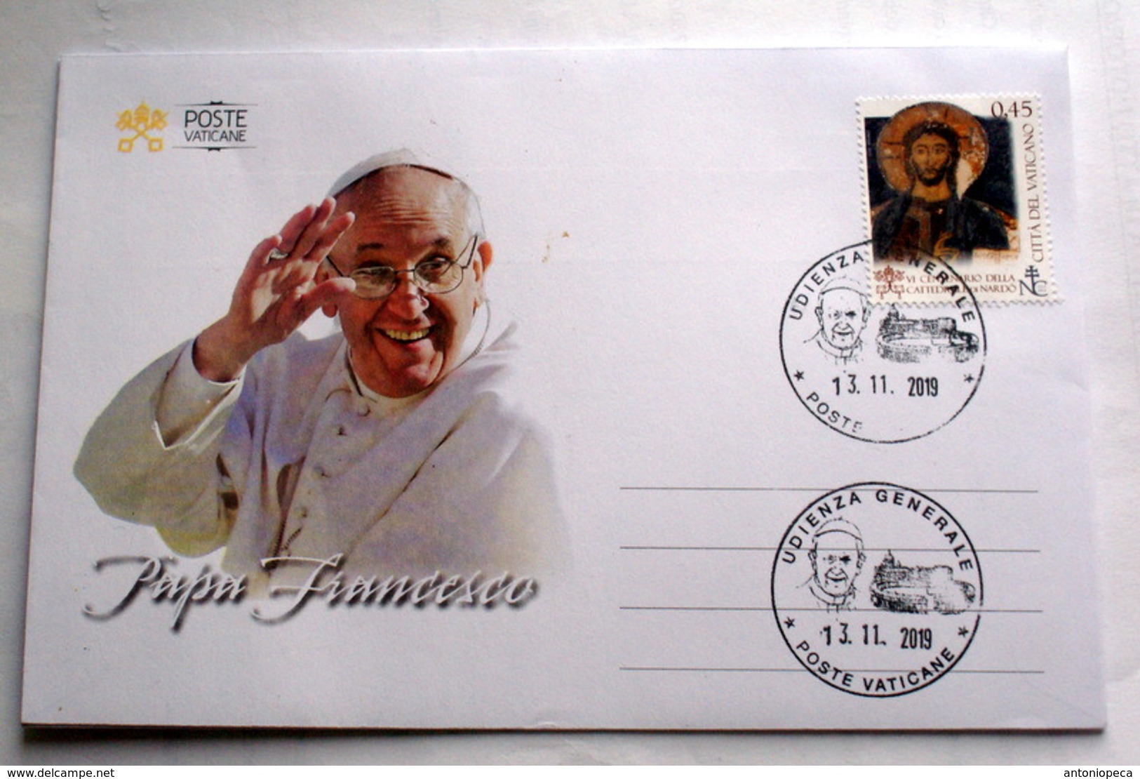 VATICAN 2019, SPECIAL FDC PAPAL AUDIENCE IN ROME - Storia Postale