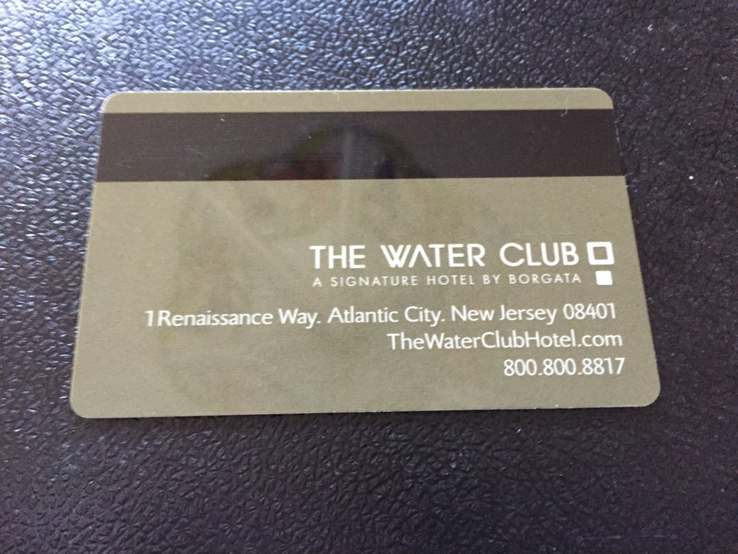 Hotelkarte Room Key Keycard Clef De Hotel Tarjeta Hotel THE WATERCLUB  By BORGOTA ATLANTIC CITY - Ohne Zuordnung