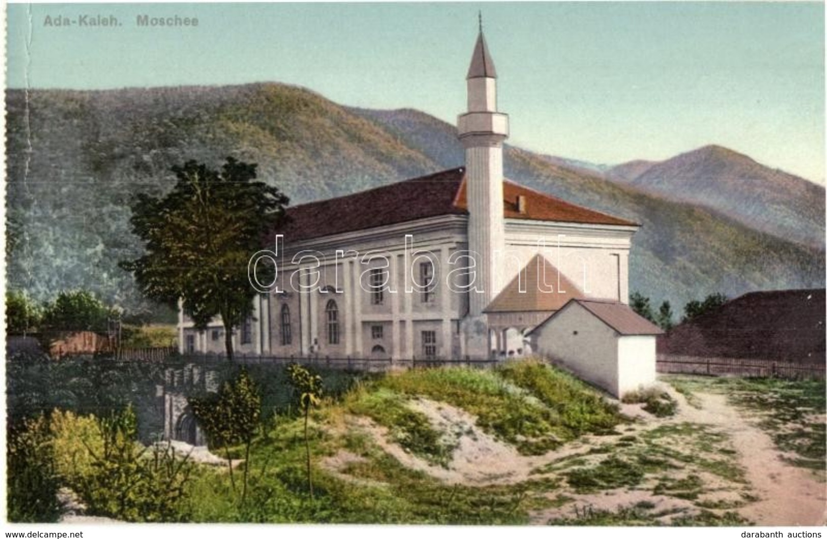 ** T2/T3 Ada Kaleh, Török Mecset / Moschee / Mosque - Képeslapfüzetből / From Postcard Booklet (gyűrődés / Crease) - Unclassified