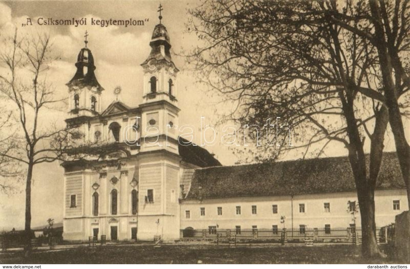 ** T2/T3 Csíksomlyó, Sumuleu Ciuc; Kegytemplom. Kiadja Gust és Puskás Fényképészete / Church  (EK) - Unclassified