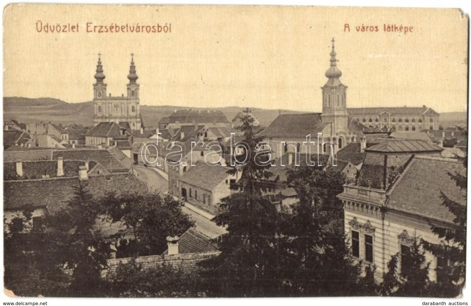 T3 1909 Erzsébetváros, Dumbraveni, Elisabethstadt; Templomok / Churches (EM) - Sin Clasificación