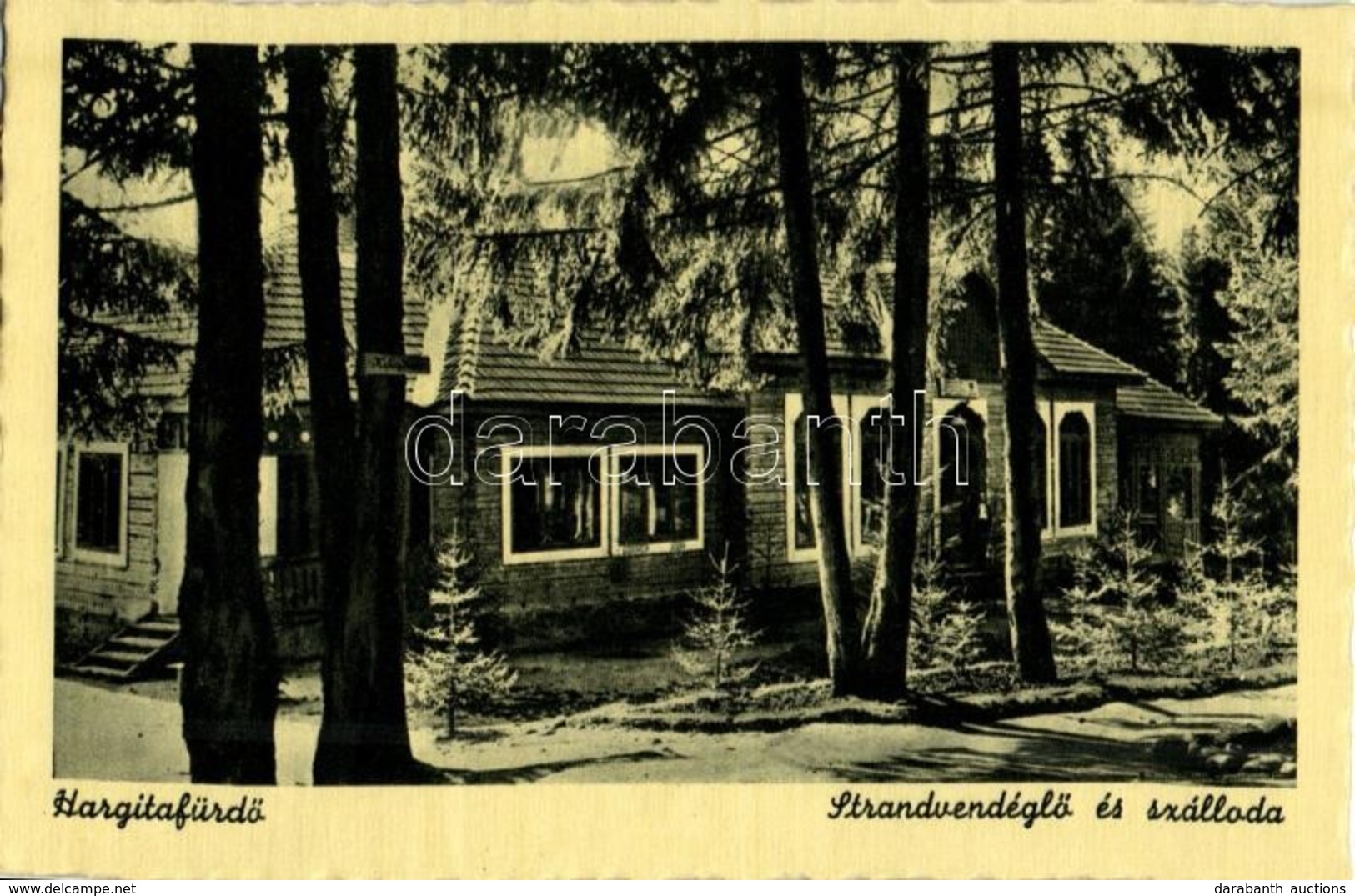 ** T1 Hargitafürdő, Harghita-Bai; Strandvendéglő és Szálloda / Restaurant And Hotel - Unclassified