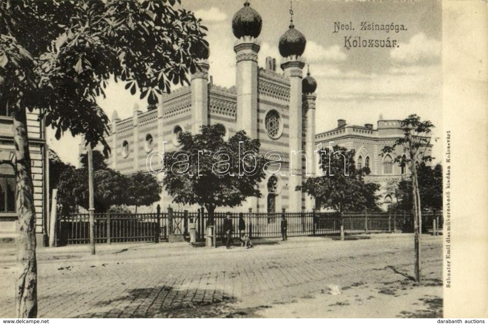 ** T2 Kolozsvár, Cluj; Neológ Zsinagóga. Schuster Emil Kiadása / Synagogue - Sin Clasificación