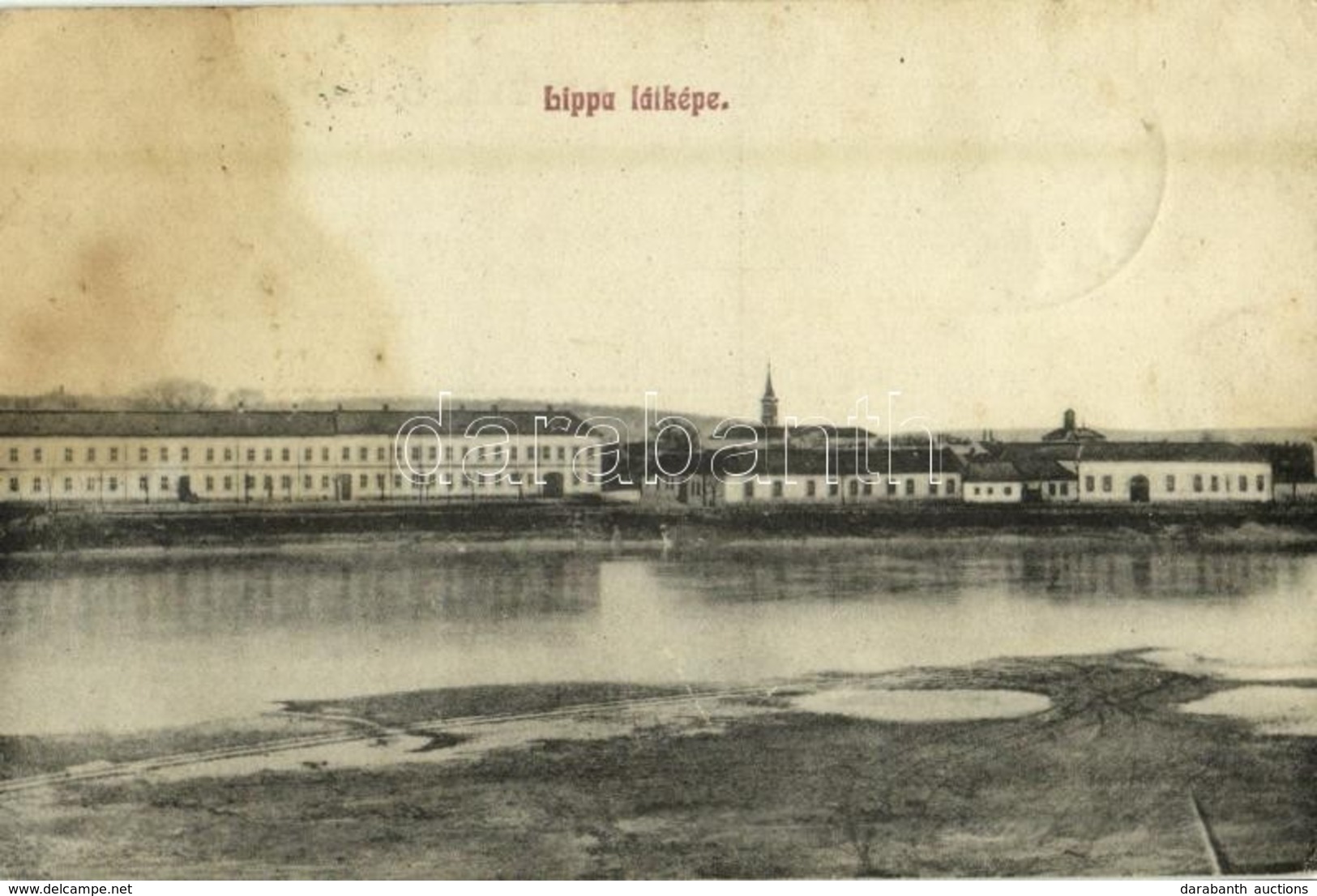 T3 1911 Lippa, Lipova; Látkép, Zárda / General View, Nunnery - Képeslapfüzetből / From Postcard Booklet (fl9 - Sin Clasificación