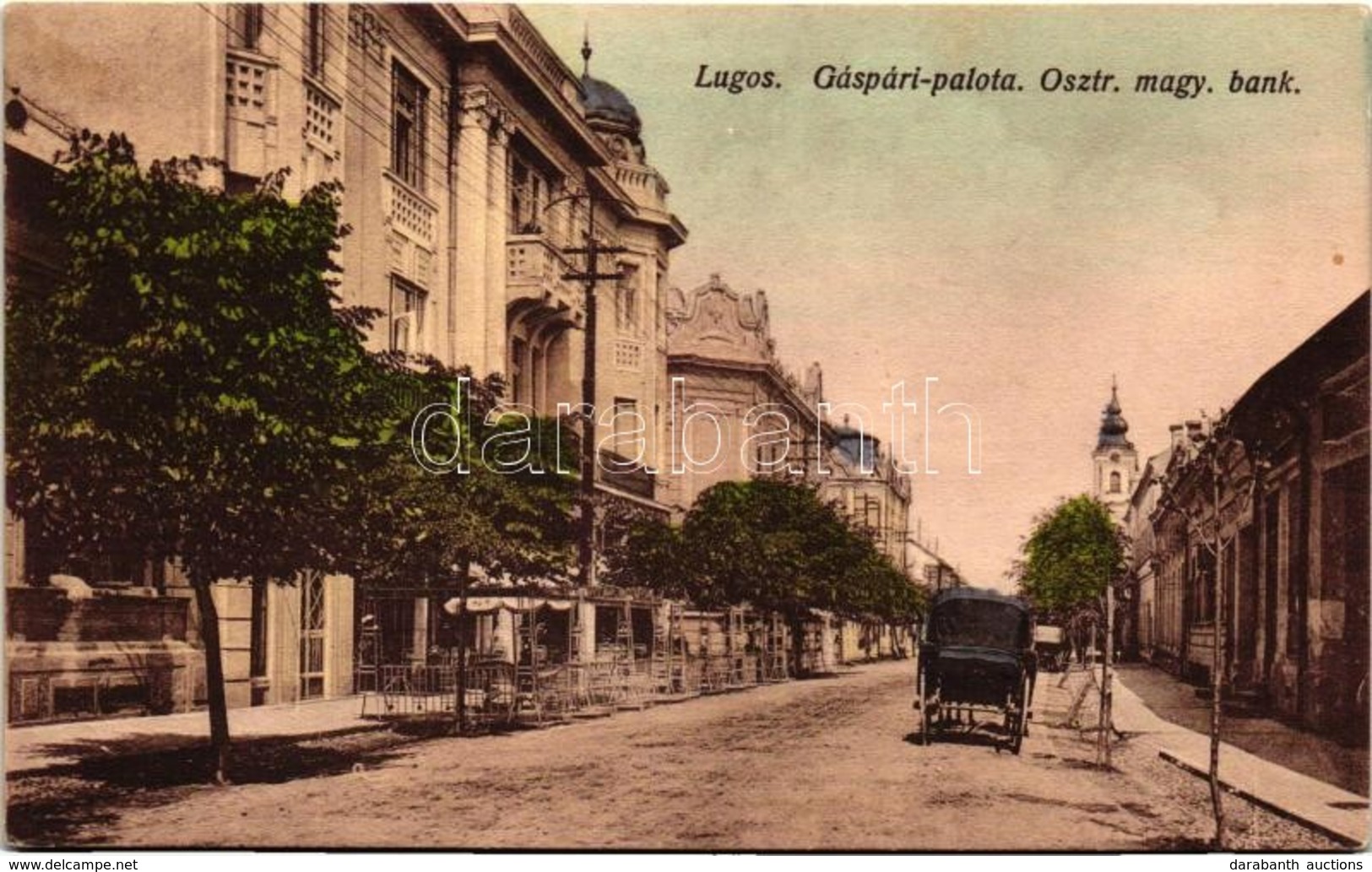 T2/T3 Lugos, Lugoj; Gáspári Palota, Osztrák-magyar Bank / Palace, Bank (EK) - Sin Clasificación