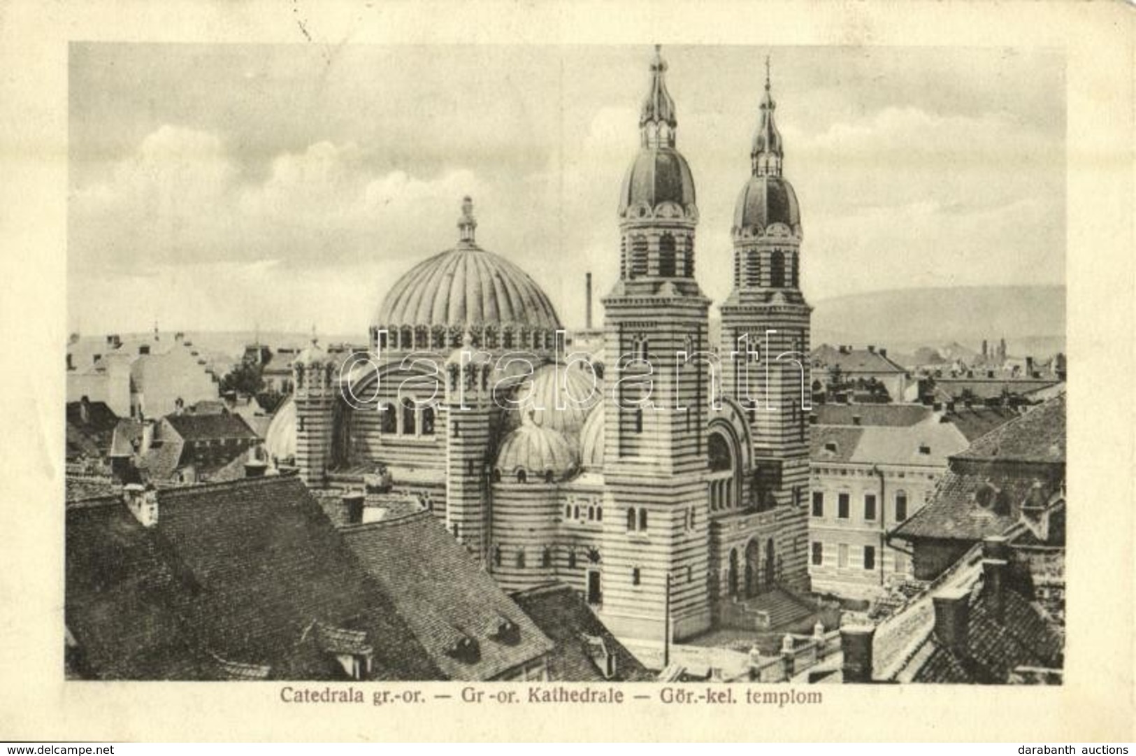 T2 1926 Nagyszeben, Hermannstadt, Sibiu; Catedrala Gr.-or. / Gr.-or. Kathedrale / Görögkeleti (ortodox) Székesegyház, Te - Unclassified