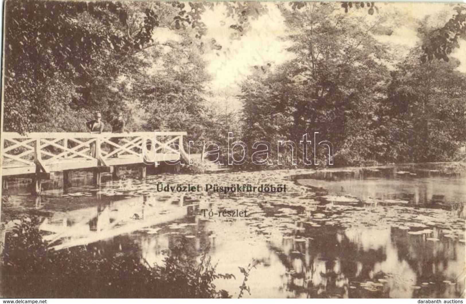 T2/T3 1907 Püspökfürdő, Szentlászlófürdő, Baile 1 Mai; Tó / Lake (EK) - Unclassified
