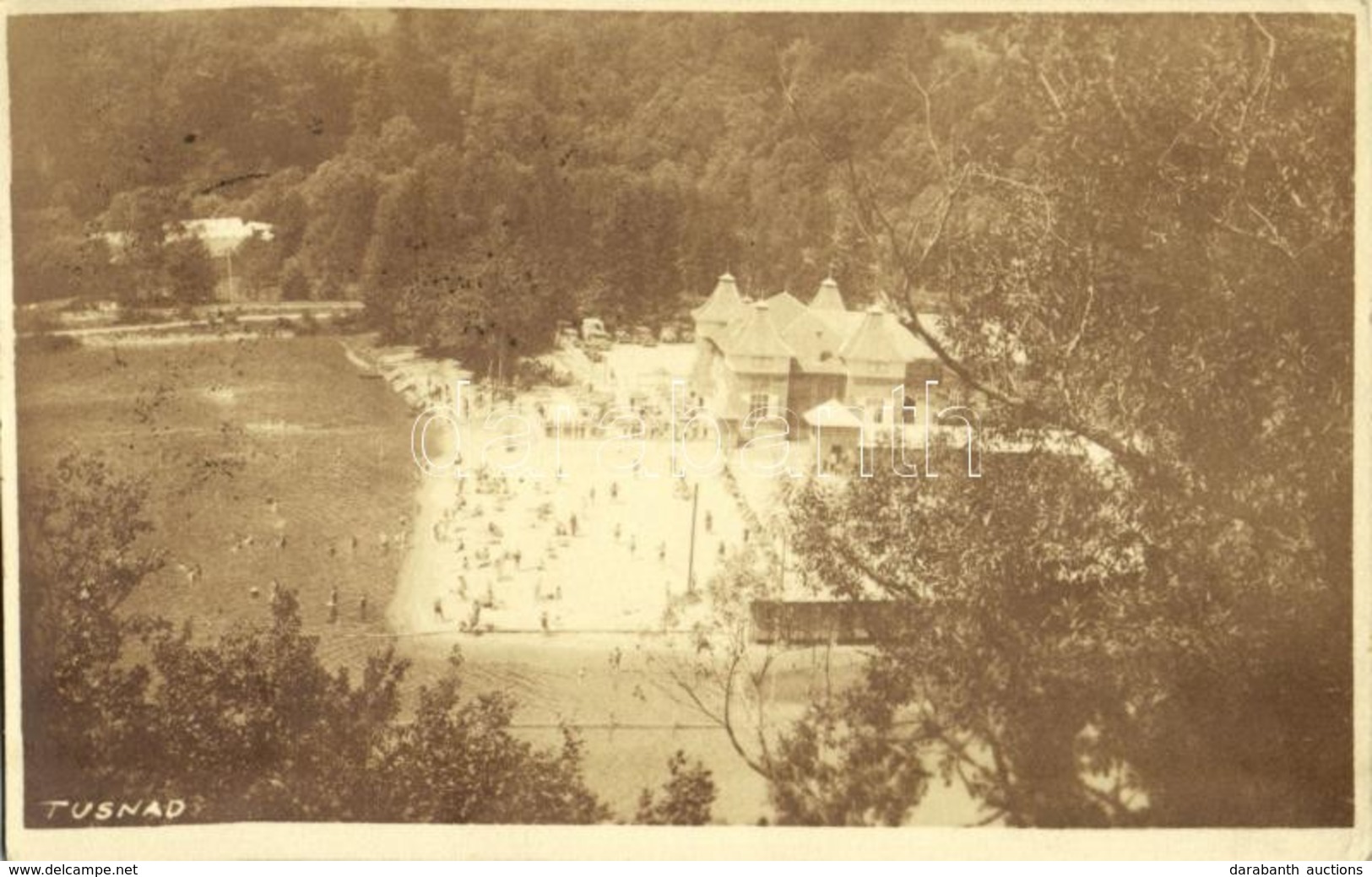 T2/T3 1940 Tusnádfürdő, Baile Tusnad; Fürdőzők / Spa, Bathing People. Adler Oscar Photo + '1940 Kézdivásárhely Visszatér - Sin Clasificación