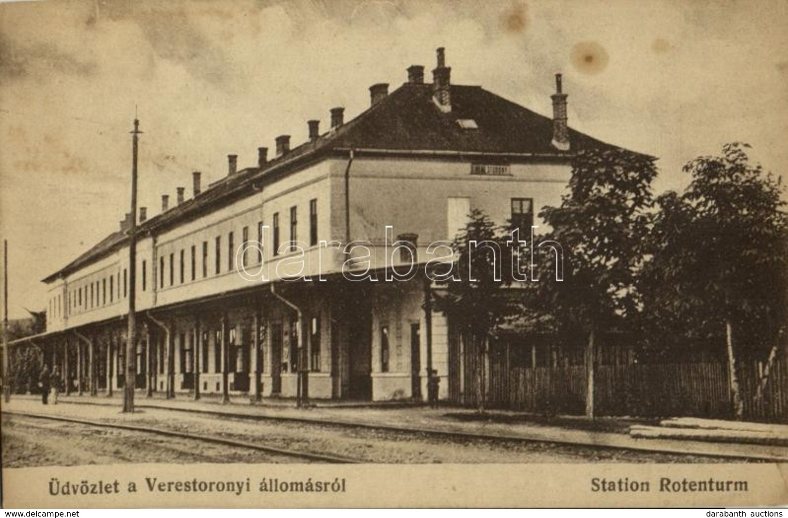** T2/T3 Vöröstorony, Verestorony, Porcsesd, Porcesti, Turnu Rosu; Station Rotenturm / Vasútállomás. Kunstanstalt Jos. D - Unclassified