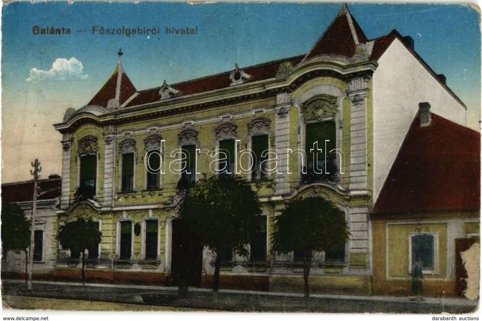T2/T3 Galánta, Főszolgabírói Hivatal / Judge's Office, Court (fa) - Otros & Sin Clasificación
