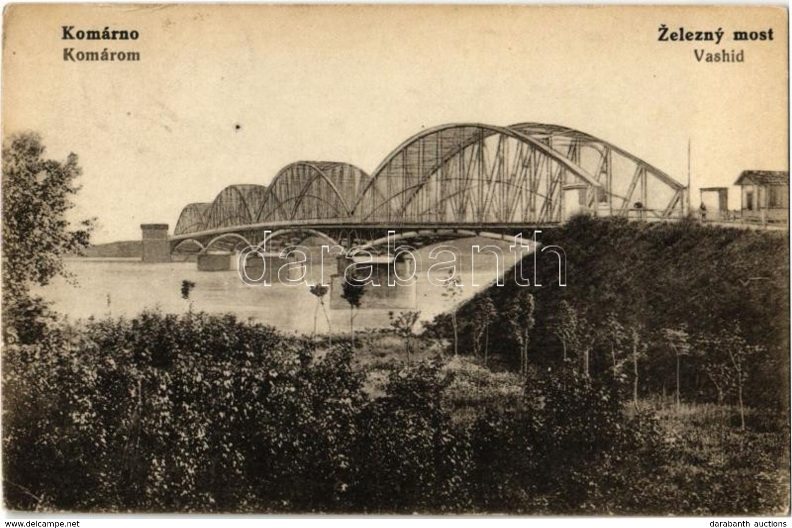 T2/T3 1926 Komárom, Komárno; Zelezny Most / Vashíd. Kiadja Spitzer Sándor / Iron Bridge (EK) - Other & Unclassified
