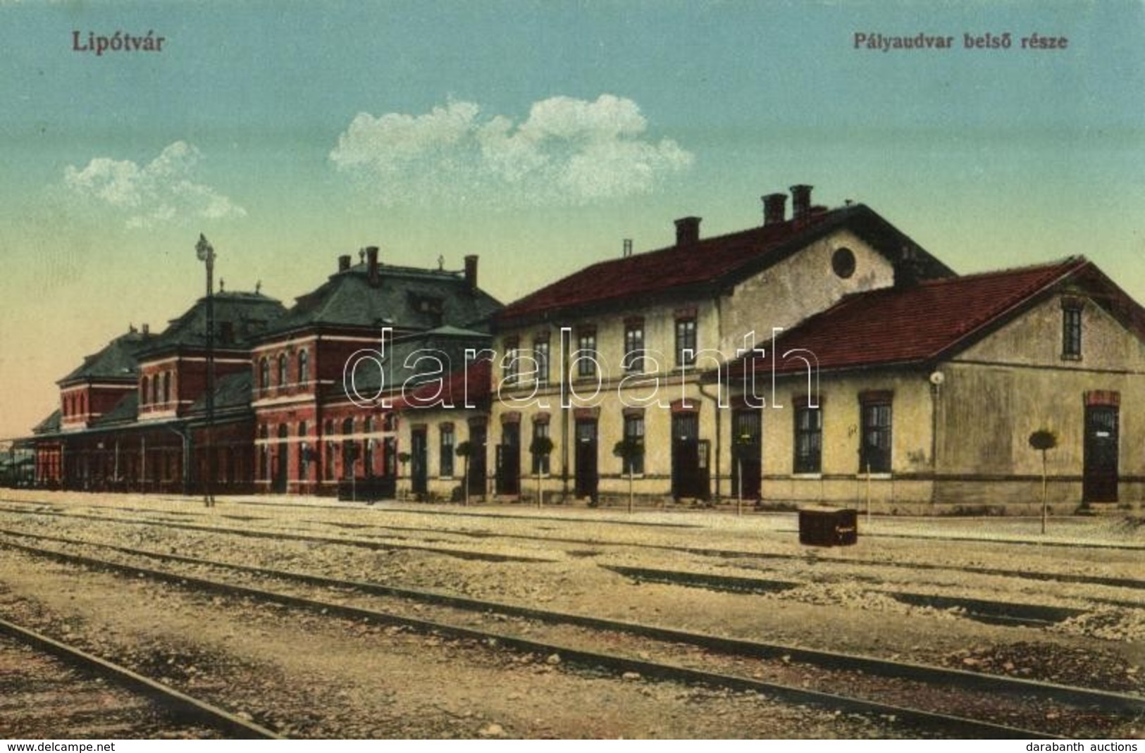 T2/T3 1916 Lipótvár, Újvároska, Leopoldov;  Pályaudvar Belső Része, Vasútállomás / Railway Station (EK) - Other & Unclassified