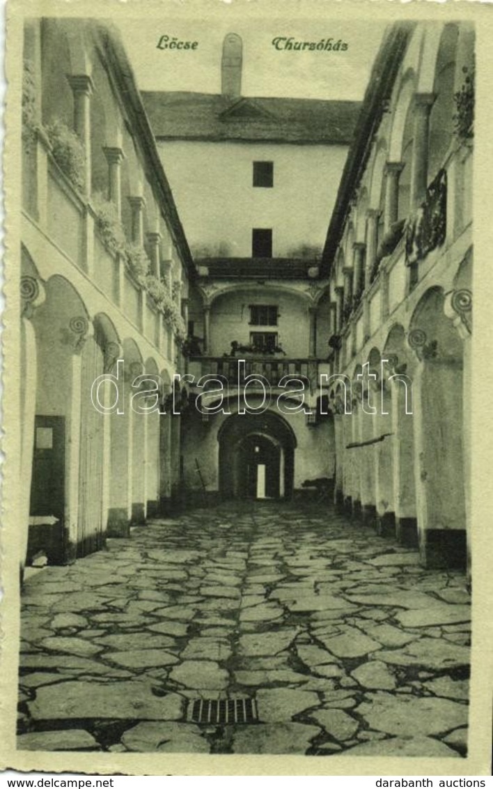 T2 Lőcse, Levoca; Thurzóház Udvara. Feitzinger Ede No. 178. / Villa Courtyard - Otros & Sin Clasificación