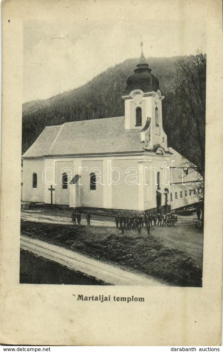 * T2/T3 1916 Martalja, Motyók, Motycky (Besztercebánya, Banská Bystrica); Templom / Church  (Rb) - Otros & Sin Clasificación