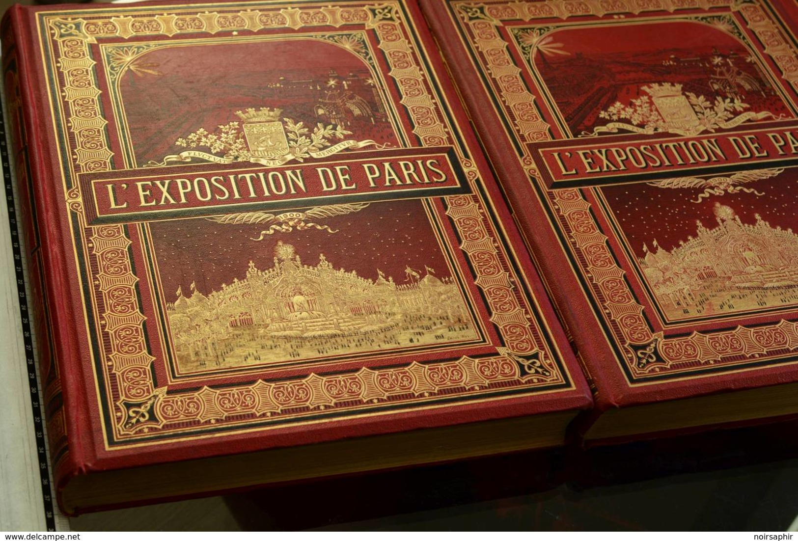 EXPOSITION DU SIÈCLE PARIS 1900 3 VOLUMES RELIÉS SUPERBE ENSEMBLE EXPO UNIVERSELLE GRAVURES DESSINS PHOTOS PLANCHES - 1801-1900