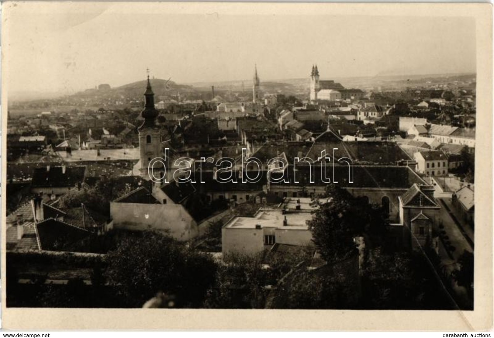 * T3 Nyitra, Nitra; Látkép A Templomokkal / General View With Churches (fa) - Other & Unclassified