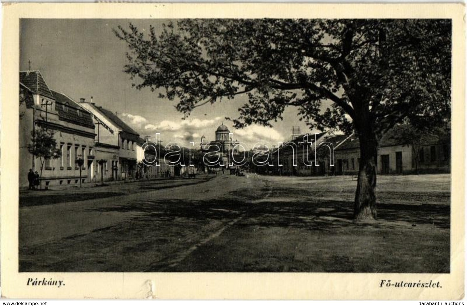 T3 Párkány, Parkan, Stúrovo; Fő Utca, Gyógyszertár. Loczner István Kiadása / Main Street, Pharmacy (szakadás / Tear) - Otros & Sin Clasificación