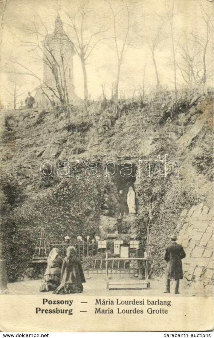 T2/T3 1910 Pozsony, Pressburg, Bratislava; Mária Lourdesi Barlang / Grotte / Chapel And Cave (EK) - Other & Unclassified