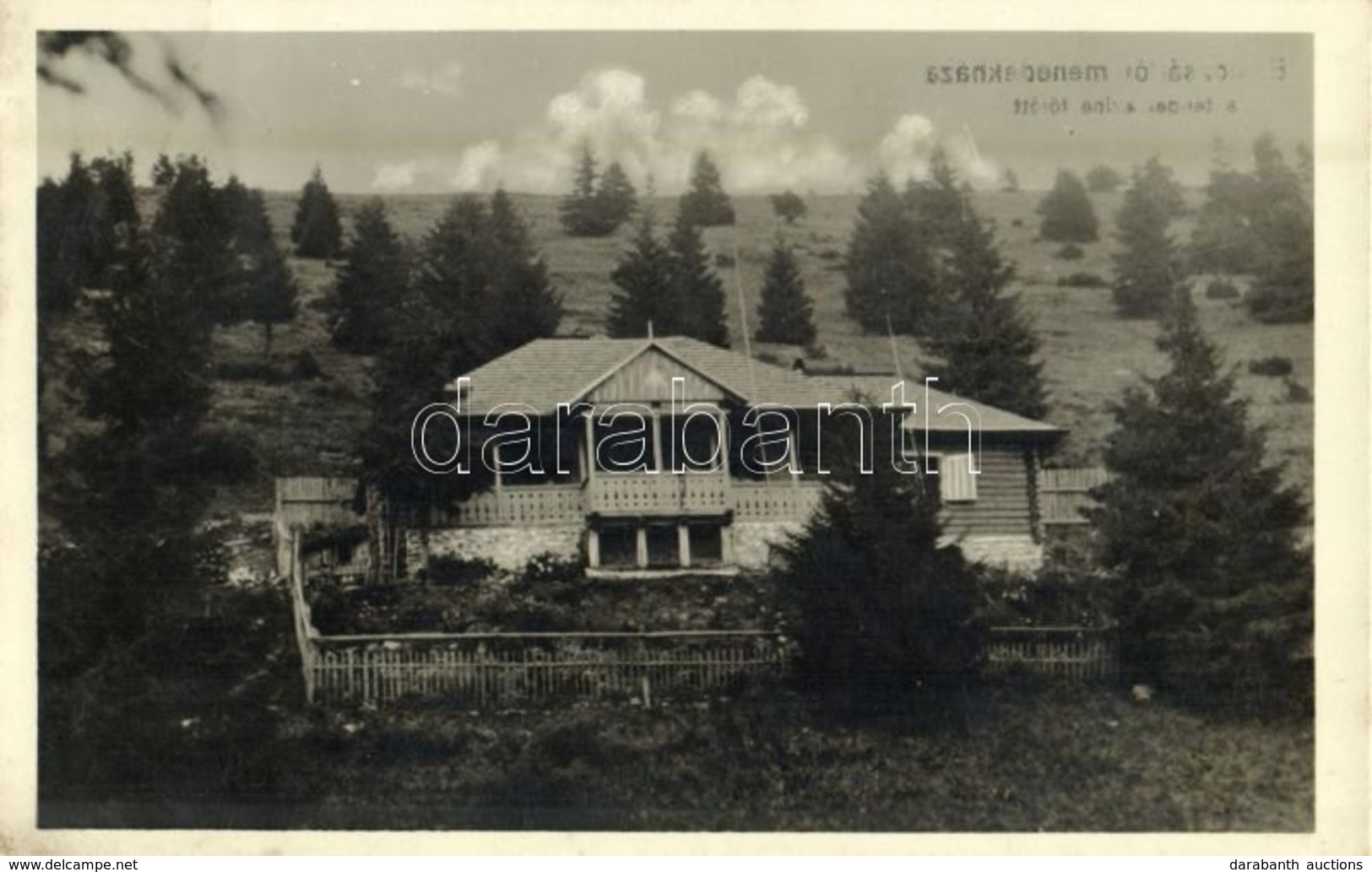 T2/T3 1944 Rozsnyó, Roznava; MTE Pozsálói Menedékháza (Ökörhegy). Sengler Ferenc Felvétele / Skalisko Mountain Peak, Cha - Other & Unclassified