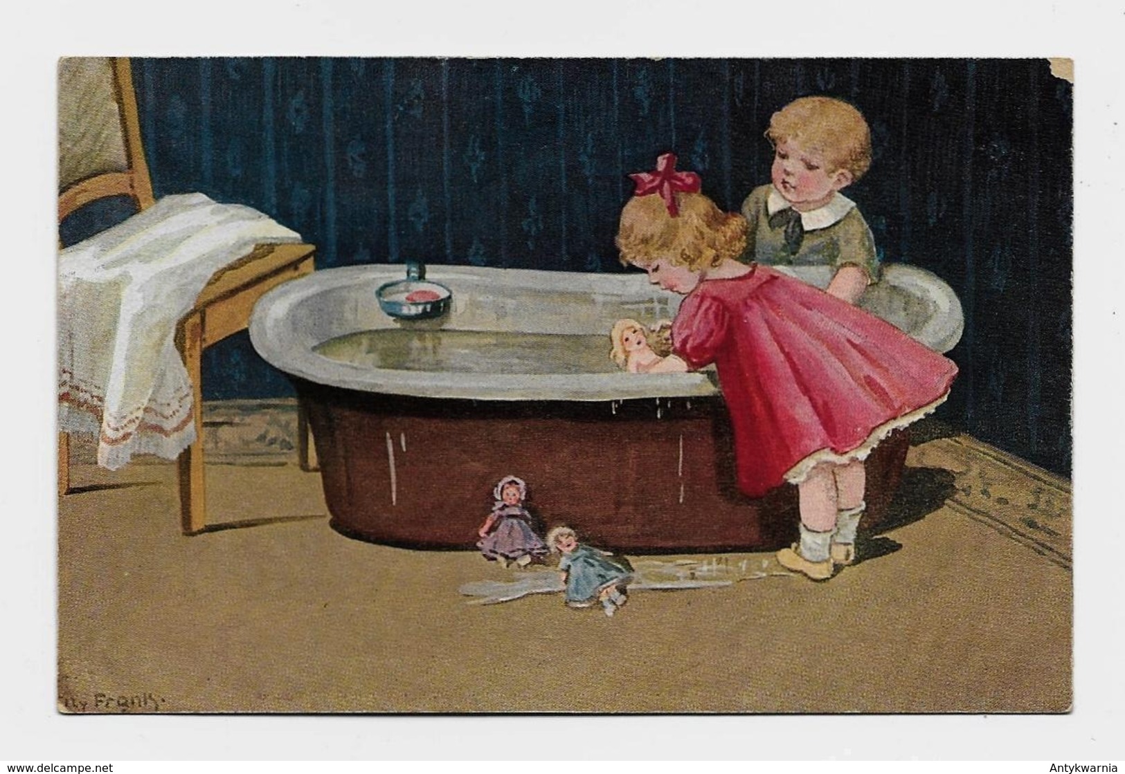 Elly Frank Bathing Dolls  About 1920y.  D115 - Frank, Elly