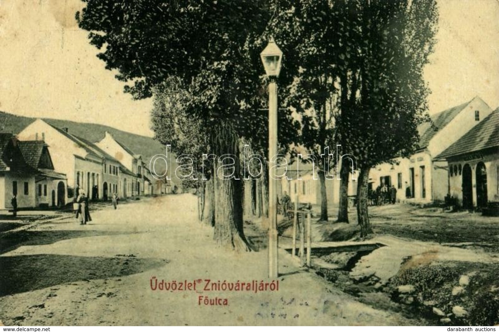 * T3 1913 Znióváralja, Klastor Pod Znievom; Fő Utca, Wagner Arthur üzlete és Saját Kiadása. W. L. Bp. 5903. / Main Stree - Otros & Sin Clasificación