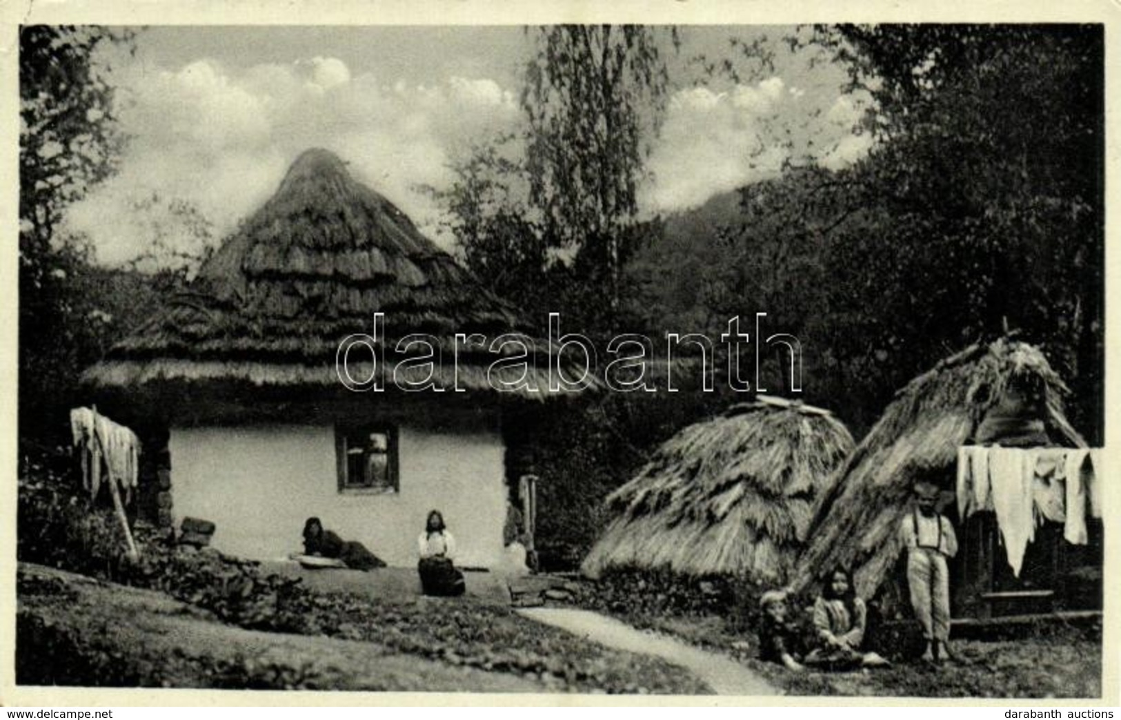 * T2/T3 1939 Ökörmező, Volove Polje, Volové, Mizhhirya;  Podk. Rus. Chata Pri Volové / Kárpátaljai Kunyhó, Folklór / Tra - Sonstige & Ohne Zuordnung