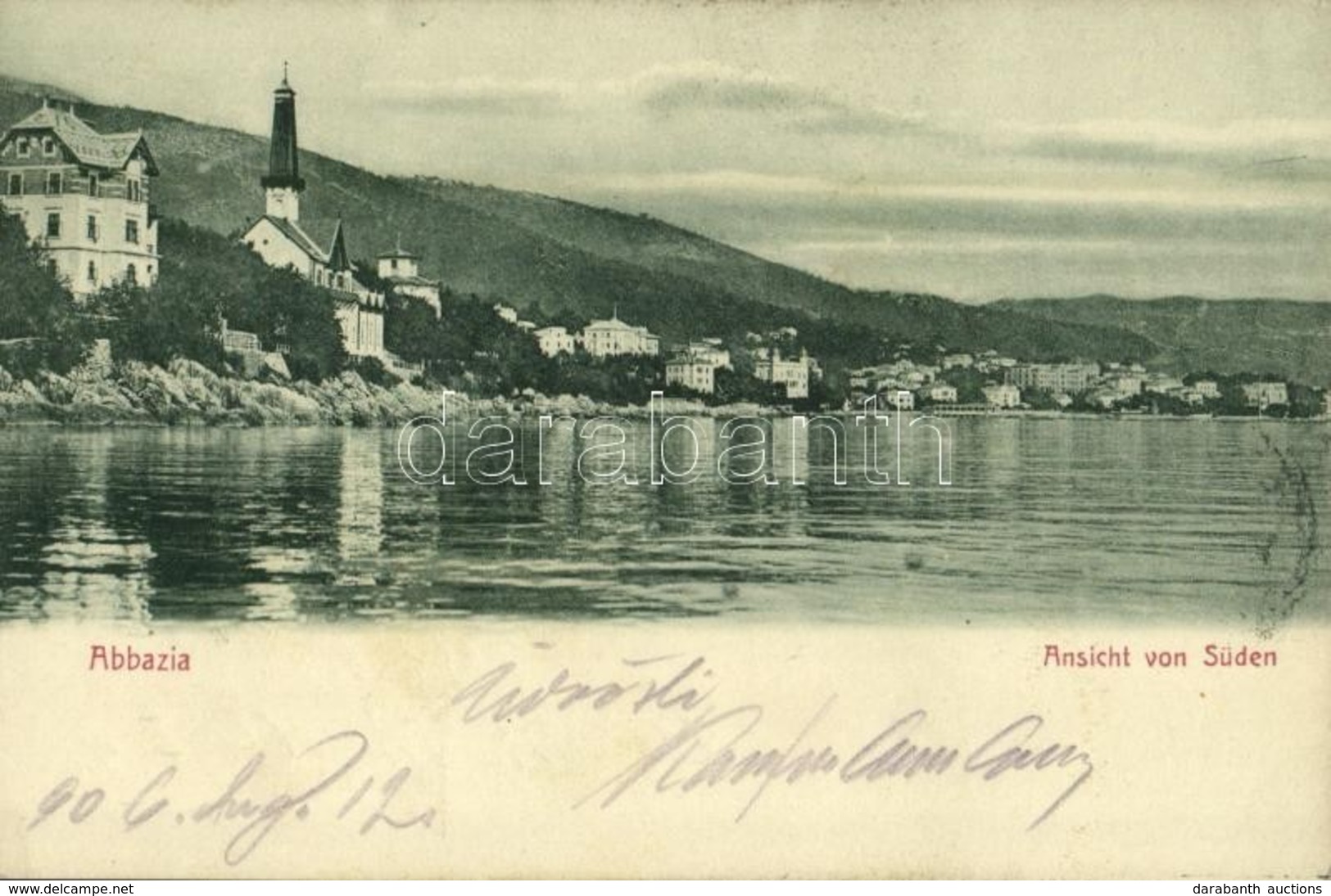 T2 1906 Abbazia, Opatija; Ansicht Von Süden / View From The South - Sonstige & Ohne Zuordnung