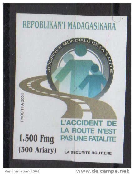 Madagascar Madagaskar 2004 Mi.2612 Sécurité Routière Road Safety Verkehrssicherheit NON DENTELE IMPERF MNH ** - Madagaskar (1960-...)