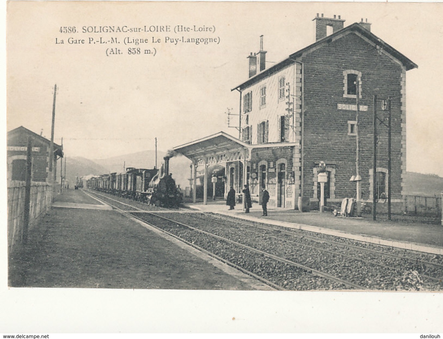 43 // SOLIGNAC SUR LOIRE    La Gare PLM  LIGNE Le Puy Langogne  4586 - Solignac Sur Loire