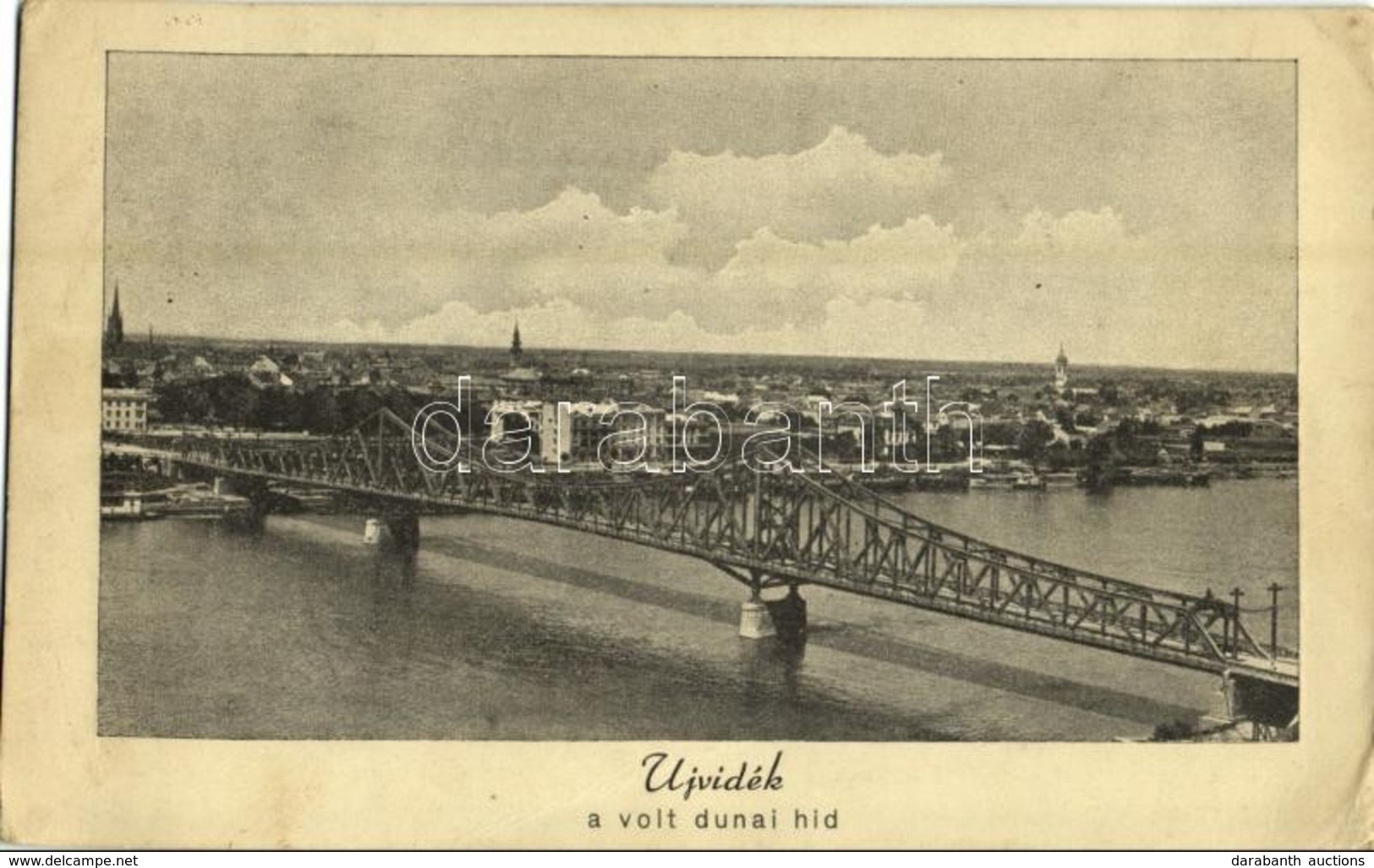 * T3 1941 Újvidék, Novi Sad; A Volt Dunai Híd / Former Danube Bridge (16 Cm X 10 Cm) (EB) - Unclassified
