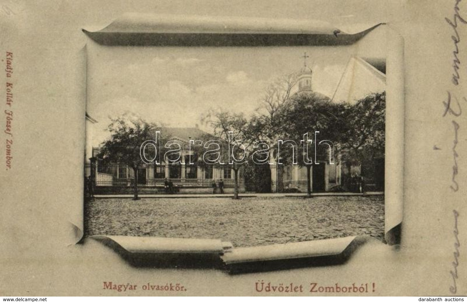T2 1902 Zombor, Sombor; Magyar Olvasókör. Kollár József Kiadása / Hungarian Reading Club, Art Nouveau - Unclassified