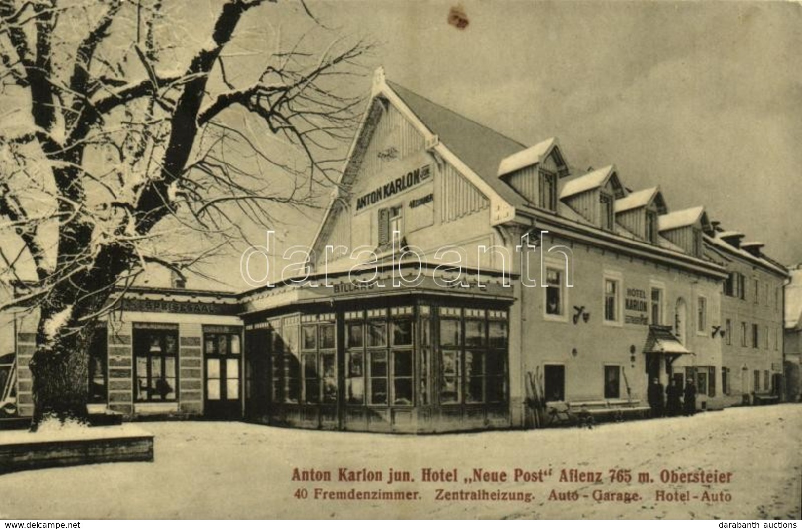 ** T2/T3 Aflenz Kurort, Anton Karlon Jun. Hotel 'Neue Post', Speisesaal, Billard, Café / Hotel, Café, Pool, In Winter. P - Sonstige & Ohne Zuordnung