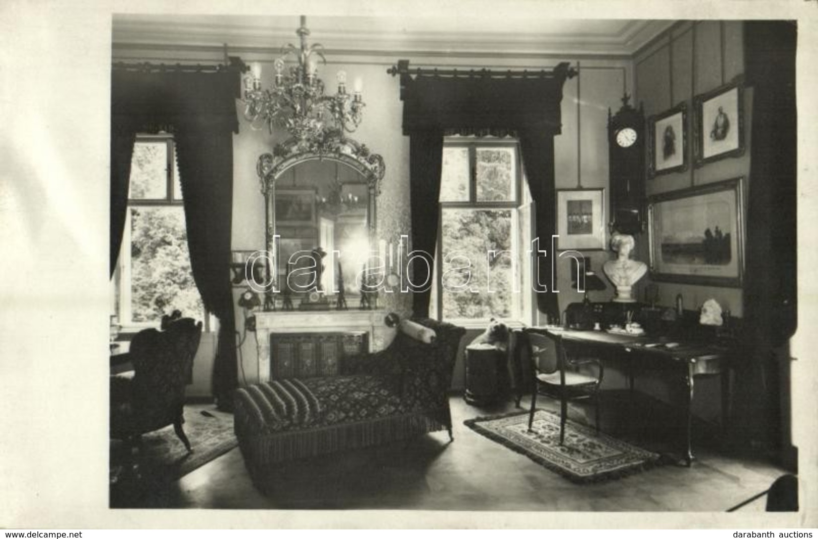 * T2/T3 Bad Ischl, Kaiser Villa, Interior. Franz Hofer Photo (crease) - Other & Unclassified