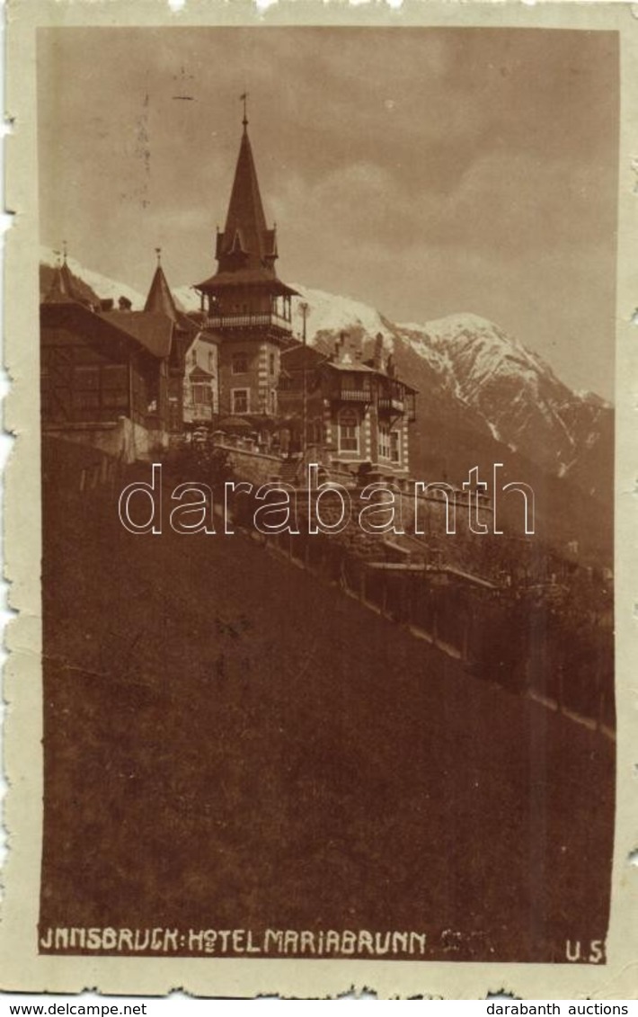 * T2 1922 Innsbruck, Hotel Mariabrunn - Sonstige & Ohne Zuordnung