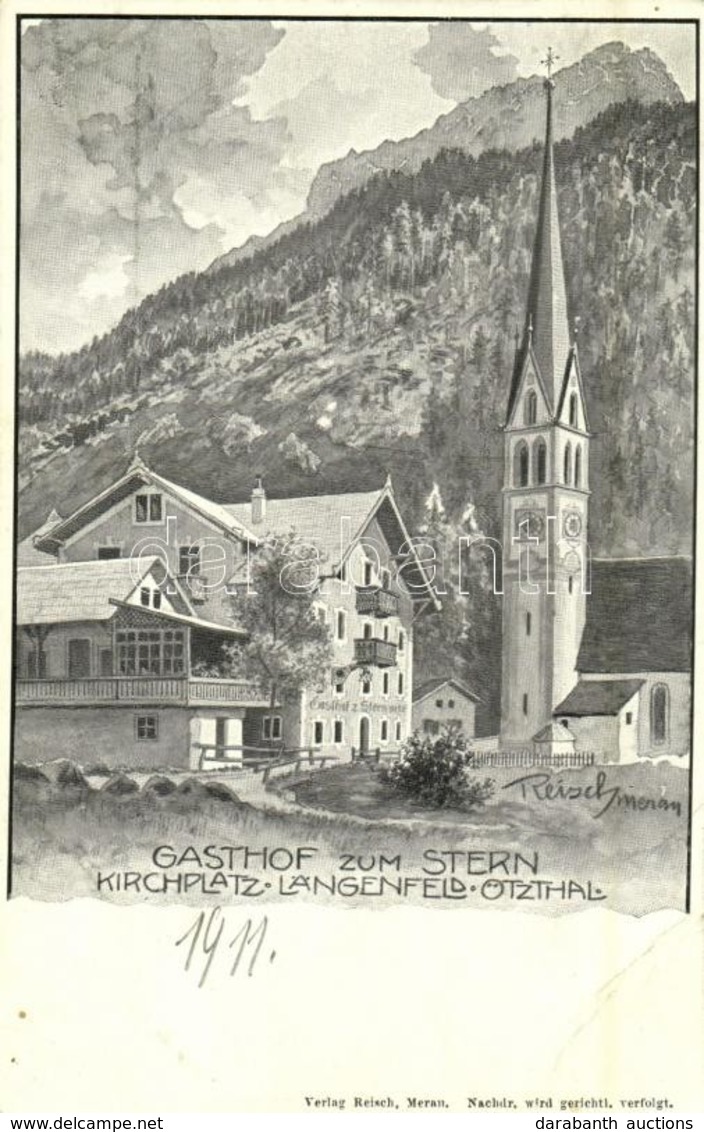 ** T2/T3 Langenfeld, Kirchplatz, Gasthof Zum Stern / Hotel, Church S: Reisch (EK) - Otros & Sin Clasificación