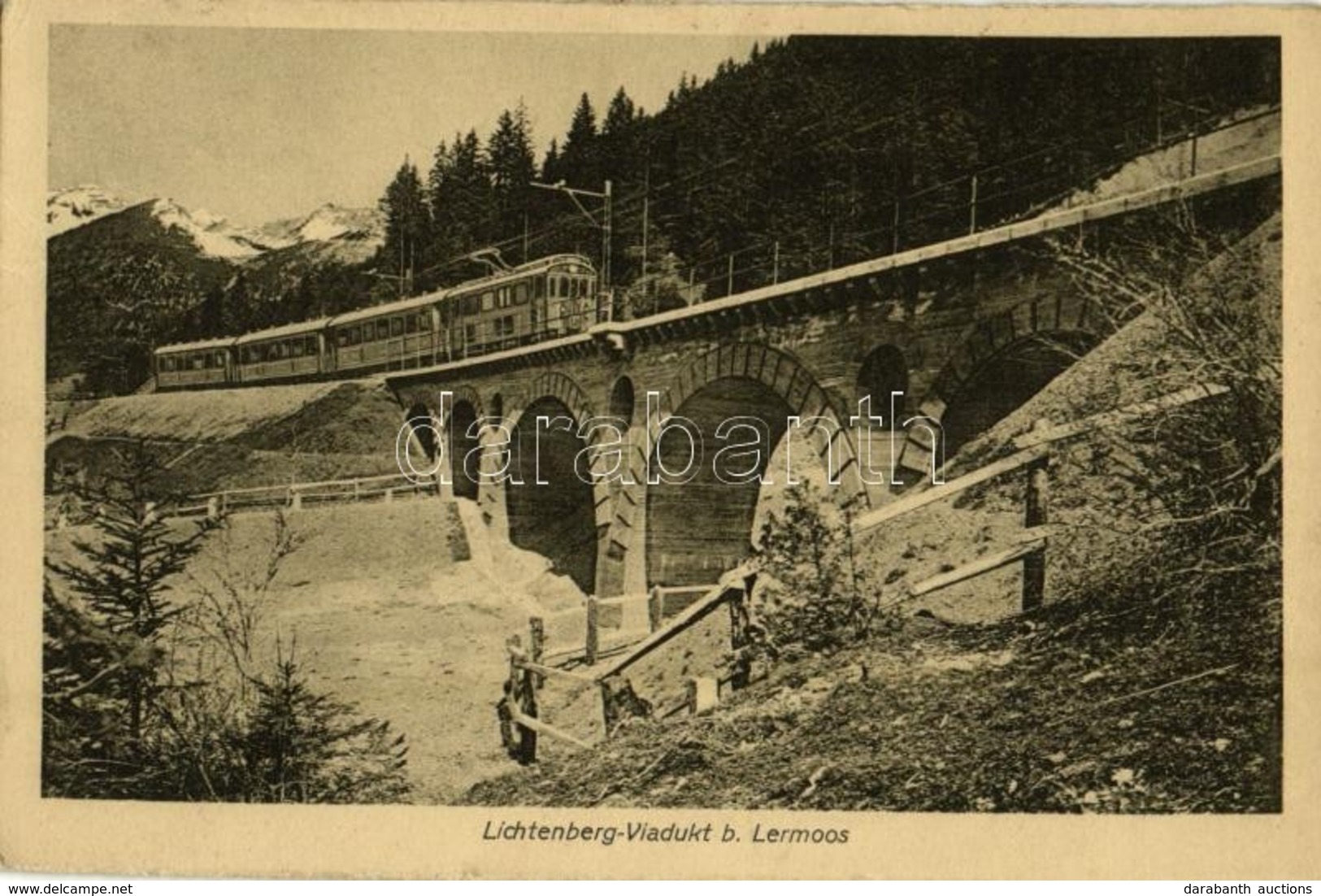 * T2/T3 1919 Lermoos, Lichtenberg-Viadukt / Viaduct, Railway, Train (Rb) - Other & Unclassified