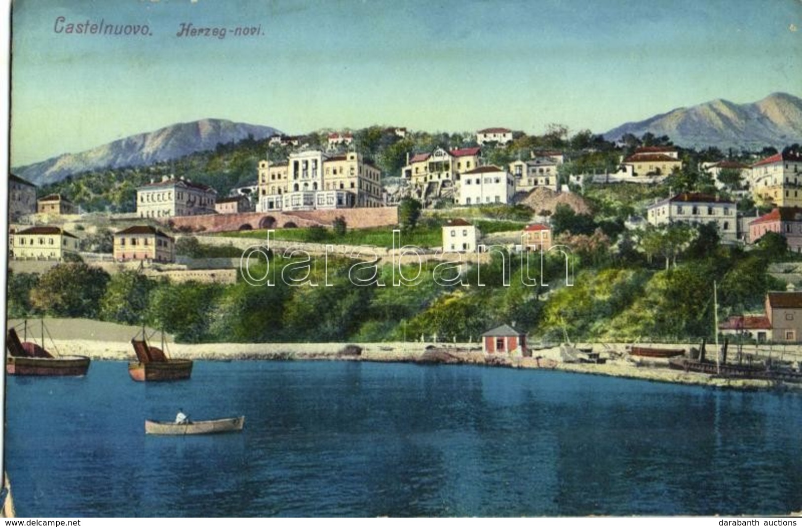 T3/T4 1916 Herceg Novi, Castelnuovo; Boka Kotorska / Bocche Di Cattaro / The Bay Of Kotor + 'M. Kir. 20/II. Népfölkelő G - Other & Unclassified