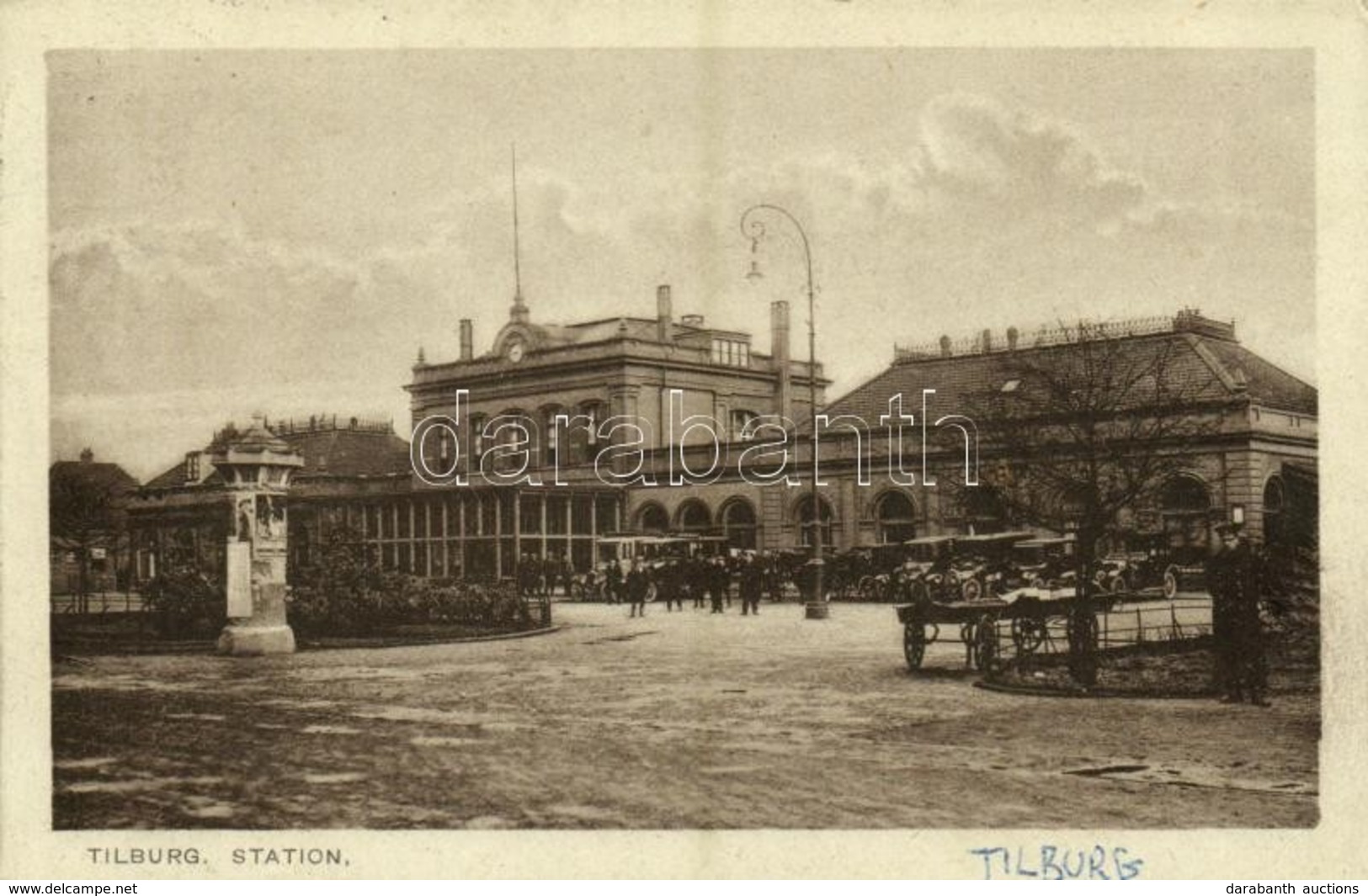 T2 1929 Tilburg, Railway Station, Automobiles - Other & Unclassified