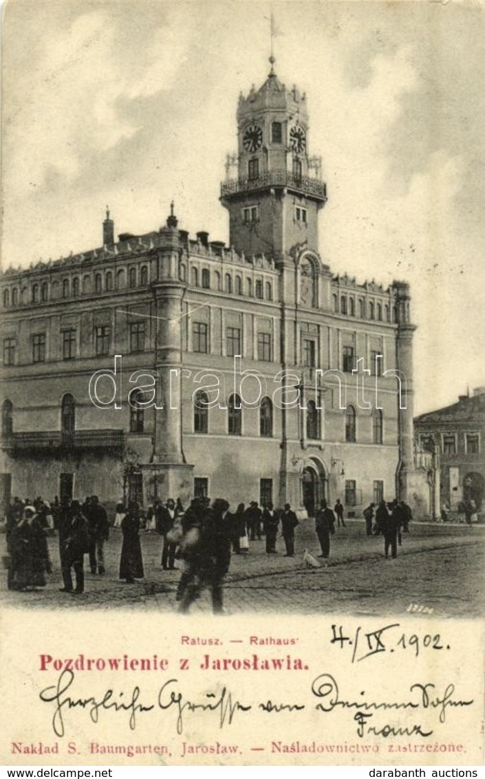T2 1902 Jaroslaw, Jaruslau; Ratusz / Rathaus / Town Hall - Otros & Sin Clasificación
