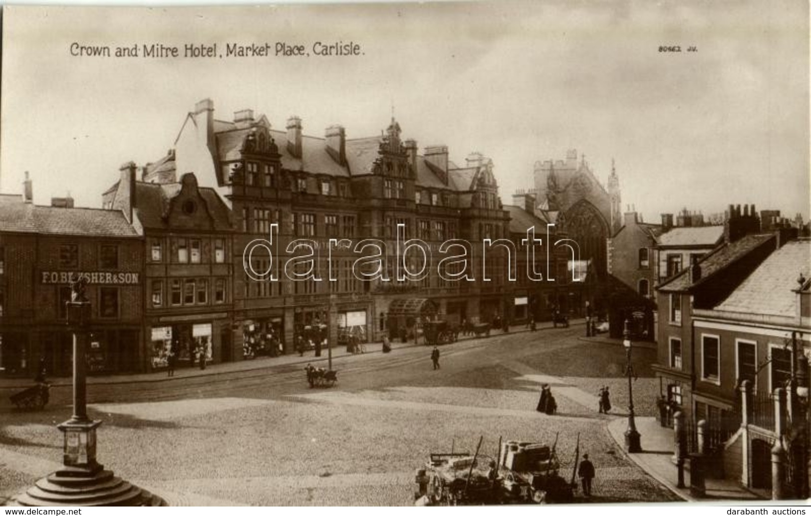 ** T1/T2 Carlisle, Market Place, Crown And Mitre Hotel, F. O. Brusher And Son - Other & Unclassified